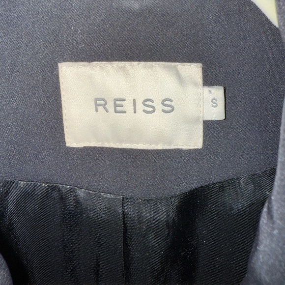 Reiss Stylish Classy Black Trench Coat Size Small - Picture 7 of 13